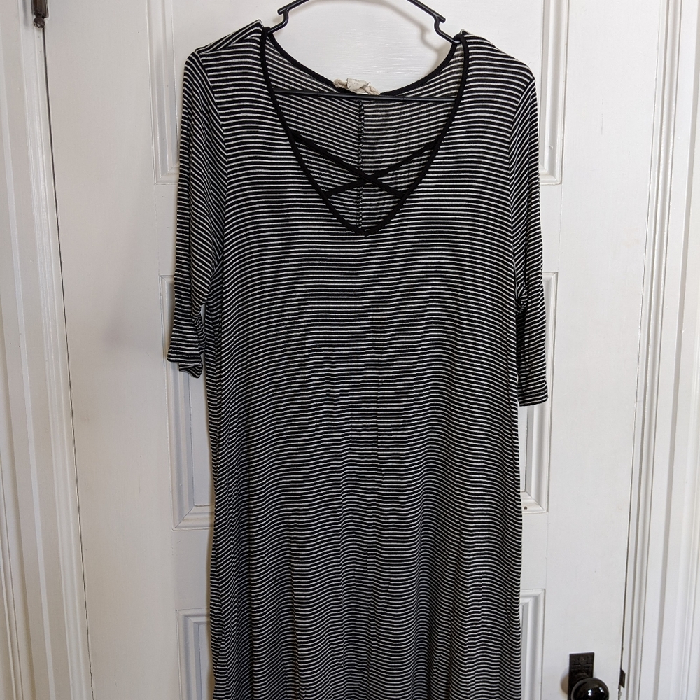 Band Crush Striped stretchy dress